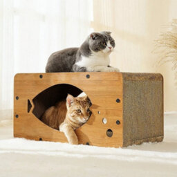 Cat Scratching Post Climbing Activity Centre Sisal Toy Scratcher Tower Play - thumbnail 6