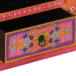 Berkfield Sturdy Tv Cabinet Pink 110X30X40 Cm Solid Wood Mango - thumbnail 7
