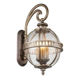 Luminosa Lighting Elstead Kichler Halleron Outdoor Wall Lantern Burnished Bronze, Ip44