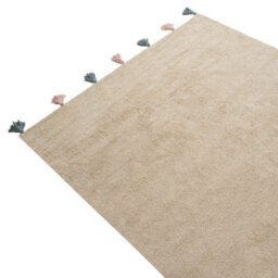 Beliani Kids Rug Kodinhi  Beige 140 X 200 Cm Cotton - thumbnail 4