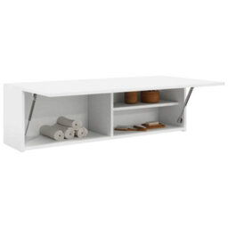 Walplus Bathroom Wall Cabinet White 100X25X30 Cm Engineered Wood - thumbnail 4