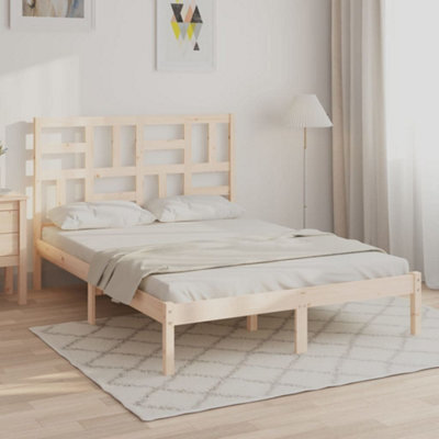Berkfield Bed Frame Solid Wood 140X200 Cm - image 1