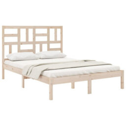 Berkfield Bed Frame Solid Wood 140X200 Cm - thumbnail 3