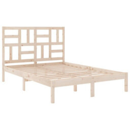 Berkfield Bed Frame Solid Wood 140X200 Cm - thumbnail 4