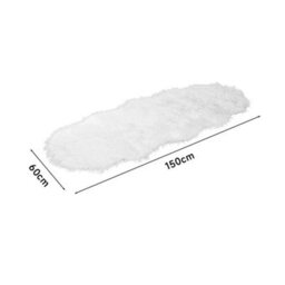 White-Irregular 60X150Cm Large Faux Fur Sheepskin Rug Fluffy Mat Room Sofa Hairy Mat Shaggy Floor Carpet - thumbnail 2
