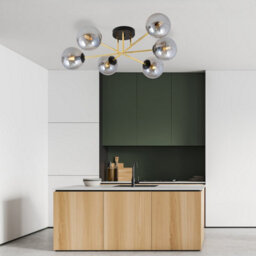 Emibig Lighting Emibig Magnum Ceiling Lamp  2 X E14  Black, Gold With Graphite Shade - thumbnail 9