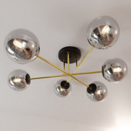 Emibig Lighting Emibig Magnum Ceiling Lamp  2 X E14  Black, Gold With Graphite Shade - thumbnail 6
