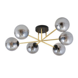 Emibig Lighting Emibig Magnum Ceiling Lamp  2 X E14  Black, Gold With Graphite Shade - thumbnail 2
