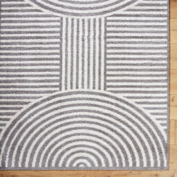 Livabliss Fossay Shaggy-Washable Beige Charcoal Modern Hig Pile Living Bedroom Rug 140 X 200 Cm Easy Care, Non Shedding - thumbnail 7