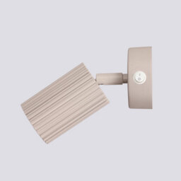 Luminosa Lighting Luminosa Karbon Round Base Single Spotlight With Switch Taupe 1X Gu10 - thumbnail 4