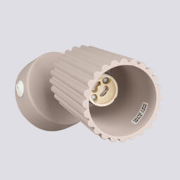 Luminosa Lighting Luminosa Karbon Round Base Single Spotlight With Switch Taupe 1X Gu10 - thumbnail 5