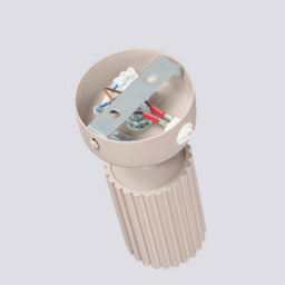 Luminosa Lighting Luminosa Karbon Round Base Single Spotlight With Switch Taupe 1X Gu10 - thumbnail 6