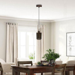 2 Pack Brushed Copper Metal Easy Fit Drum Cage Ceiling Light Shade Hollow Out Lamp Shade For Ceiling Pendant Light - thumbnail 7
