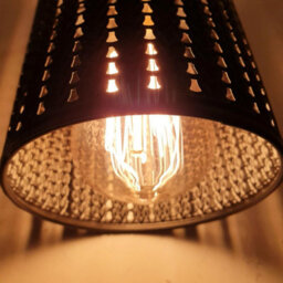 2 Pack Brushed Copper Metal Easy Fit Drum Cage Ceiling Light Shade Hollow Out Lamp Shade For Ceiling Pendant Light - thumbnail 3