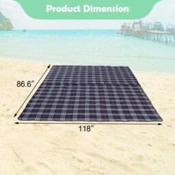 Waterproof Extra Large Picnic Blanket 3M X 2.2M For Beach, Camping & Outdoors - thumbnail 2