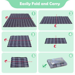Waterproof Extra Large Picnic Blanket 3M X 2.2M For Beach, Camping & Outdoors - thumbnail 7