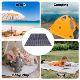 Waterproof Extra Large Picnic Blanket 3M X 2.2M For Beach, Camping & Outdoors - thumbnail 5