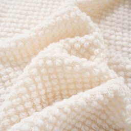 Living And Home Beige Corn-Patterned Knitted Tassel Blanket, 130Cm L X 170Cm W - thumbnail 8