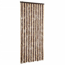 Vidaxl Insect Curtain Beige And Light Brown 90X220 Cm Chenille - thumbnail 2