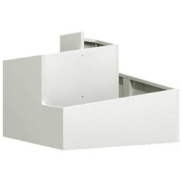 Berkfield Modern Garden Planter White 60 X 60 X 50 Cm Steel - thumbnail 1