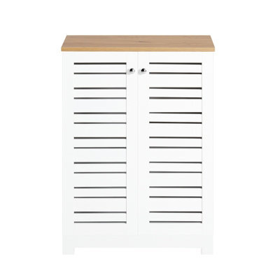 Sobuy Bzr41-W, Bathroom Cabinet Bathroom Storage Cabinet Cupboard With 2 Doors,white,w60Xd30Xh81.5 - image 1