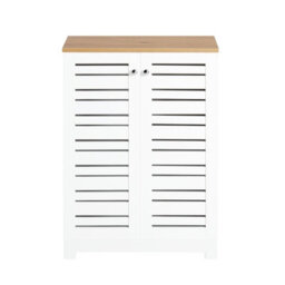 Sobuy Bzr41-W, Bathroom Cabinet Bathroom Storage Cabinet Cupboard With 2 Doors,white,w60Xd30Xh81.5 - thumbnail 1