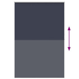 Berkfield Durable Roller Blind Blackout Marine 145X230 Cm Fabric Width 141.6 Cm Polyester - thumbnail 5