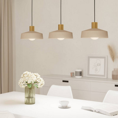 Eglo Valdiola Sandy Pink 3-Light Pendant - image 1