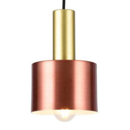 CGC Lighting Selvia 2 - Cgc Gold Round Dome Metal Pendant Ceiling Light With Adjustable Black Cord - thumbnail 6