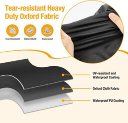 Round Cover For Furniture, Waterproof, Windproof, Uv Resistant And Tear Resistant, Suitable Outdoor Tables Chairs, 128 X 71 Cm. - thumbnail 4