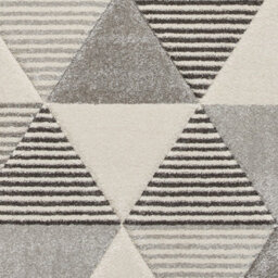 Grey Beige Modern Geometric Easy To Clean Rug For Dining Room-160Cm X 220Cm - thumbnail 3