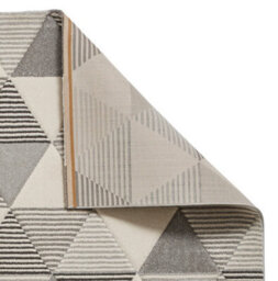 Grey Beige Modern Geometric Easy To Clean Rug For Dining Room-160Cm X 220Cm - thumbnail 8