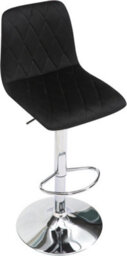 Lamboro Verona Velvet Kitchen Bar Stools, Single, Height Adjustable Gas Lift Stool With Backrest, Breakfast Bar Stool - Black - thumbnail 6