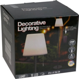 Urbn-Living Urbnliving Usb Colour Changing Accent Floor Lamp With 10 Led Lights, Ip44 Indoor & Outdoor Use Energy-Efficient Night Light- Black - thumbnail 7