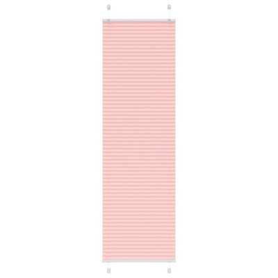Berkfield Pleated Blind Pink 65X200 Cm Fabric Width 64.4 Cm Polyester - image 1