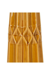 Seville Collection Tall Ochre Vase, Modern Botanical Centerpiece - thumbnail 3