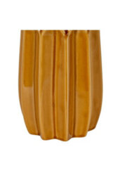 Seville Collection Tall Ochre Vase, Modern Botanical Centerpiece - thumbnail 4