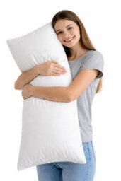 ARLinens Bolster Pillow Hollowfiber Filled Orthopedic Full Body Support Pregnancy Maternity Long Cushion - thumbnail 3