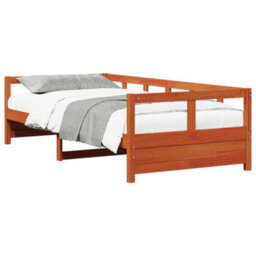 Berkfield Daybed Without Mattress Wax Brown 80X200 Cm Solid Wood Pine - thumbnail 4