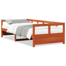Berkfield Daybed Without Mattress Wax Brown 80X200 Cm Solid Wood Pine - thumbnail 2