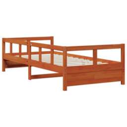 Berkfield Daybed Without Mattress Wax Brown 80X200 Cm Solid Wood Pine - thumbnail 7