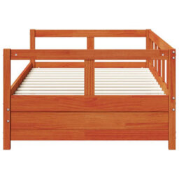 Berkfield Daybed Without Mattress Wax Brown 80X200 Cm Solid Wood Pine - thumbnail 6