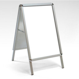 Deflecto Yearntree Deflecto A1 Aluminium Pavement Display Board With Snap Frame -Silver, A1 Display Boards Free Standing, Literature Sign Holder, - thumbnail 3