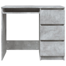 Berkfield Desk Concrete Grey 90X45X76 Cm Engineered Wood - thumbnail 5