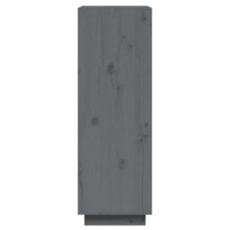 Berkfield Book Cabinet/room Divider Grey 60X35X103 Cm Solid Wood Pine - thumbnail 6