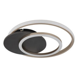 Luminosa Lighting Luminosa Julio Integrated Led Semi Flush Ceiling Light Grey Matt 3X Led 3000K - thumbnail 2