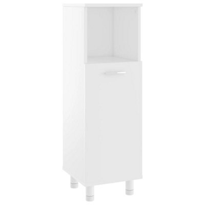Berkfield Sturdy Bathroom Cabinet White 30X30X95 Cm Engineered Wood - image 1