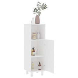 Berkfield Sturdy Bathroom Cabinet White 30X30X95 Cm Engineered Wood - thumbnail 3