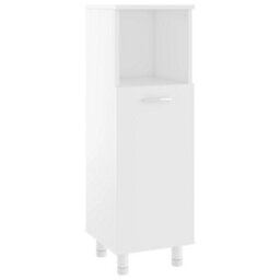 Berkfield Sturdy Bathroom Cabinet White 30X30X95 Cm Engineered Wood - thumbnail 1