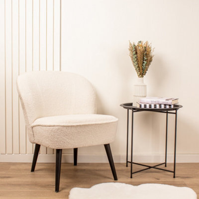 Scottish Everlastings Ltd. Scottish Everlastings Cream Boucle Cocktail Chair - image 1